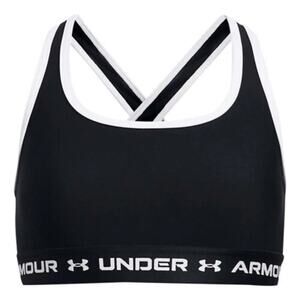 UNDER ARMOUR Girls Crossback Black Sports Bra~Girls Size Youth XL
